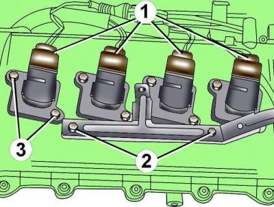 Рис. 2–13. Расположение электрических разъемов…