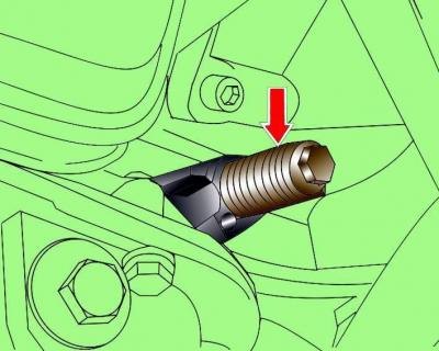 Рис. 3.1–53. Расположение установочного винта…