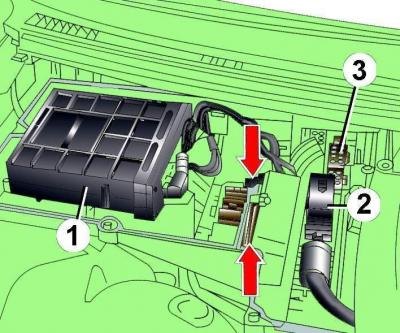 Рис. 3.1–9. Расположение блока управления…
