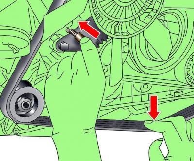 Рис. 3.2–10. Установка приспособления 3204 для…