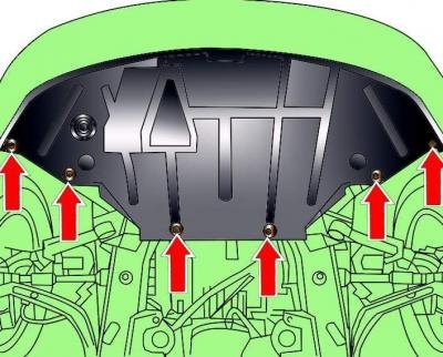 Рис. 3.2–2. Расположение винтов крепления нижнего…