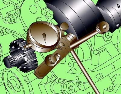 Рис. 3.3–50. Установка кронштейна с индикатором…