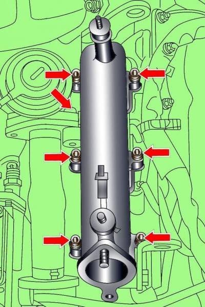 Рис. 3.3–53. Расположение болтов крепления левой…