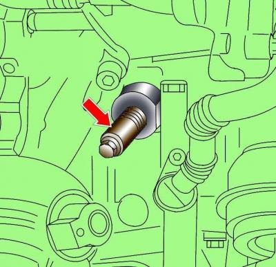 Рис. 3.4–61. Расположение установочного винта…