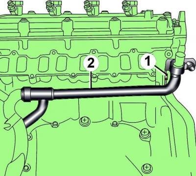 Рис. 7–28. Расположение болта (1) крепления…