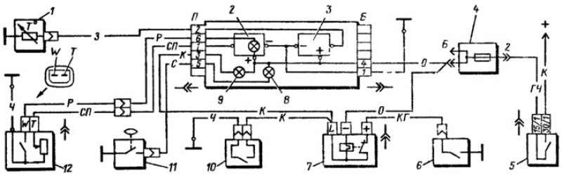 Схема приборов ваз 2115. Схема контрольных приборов ВАЗ 21041. Подключение массы контрольных приборов Ока ВАЗ 1111. Ту 166 схема.