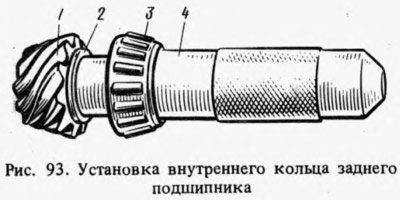 Надевают на ведущую шестерню 1 (рис. 93)…