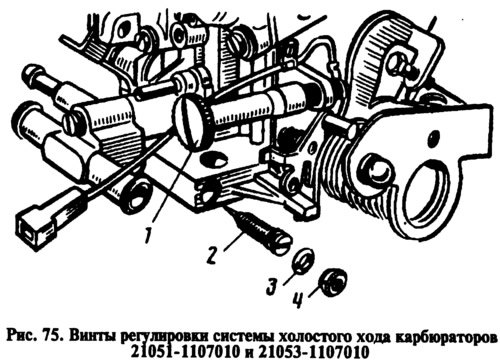 Для карбюраторов 21051-1107010 и 21053-1107010…