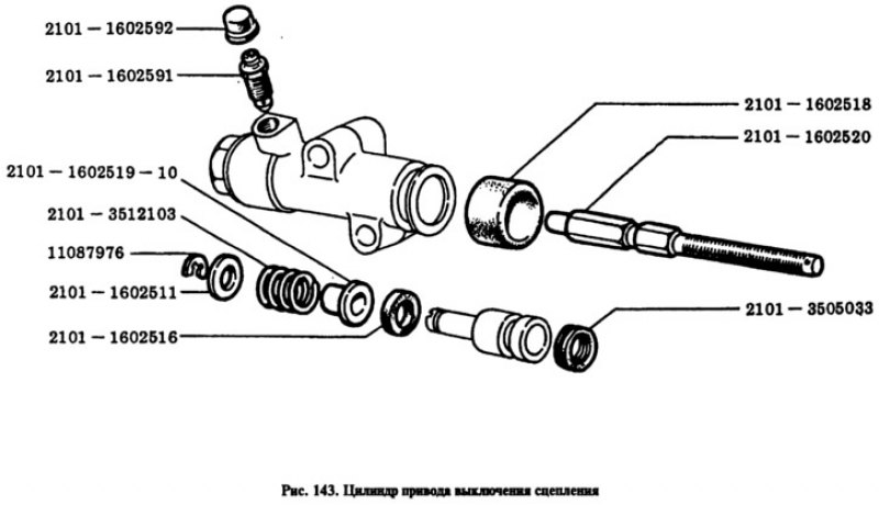 Схема сцепление ваз 2104