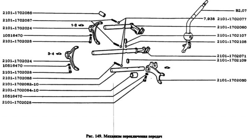 Деталировка трансмиссии