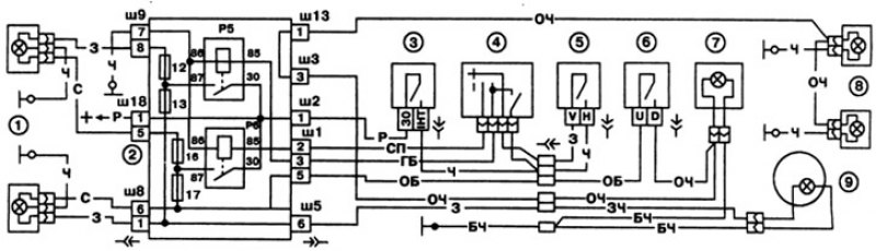Реле дворников ваз 2105 схема