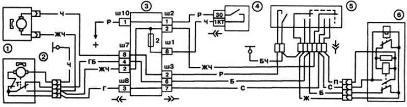 Схема подключения реле стеклоочистителя ваз 2106