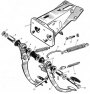 Устройство педального узла тормозов