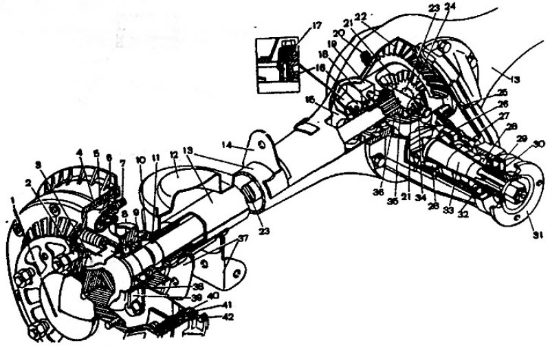 Схема заднего моста ваз 2101
