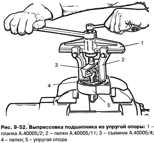 Для разборки промежуточной опоры снимите…