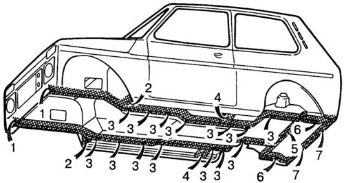 Кузов ваз 21213 схема