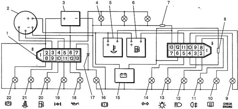 Распиновка панели приборов. Схема панели приборов ВАЗ 21213. Схема панели приборов Нива 21213. Панель приборов ВАЗ 21213 Нива схема. Схема панели приборов Нива 21213 инжектор.