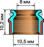 Сальник клапанов размер. Размер маслосъемных колпачков ВАЗ 2106. Размер маслосъемных колпачков ВАЗ 21213. Диаметр маслосъемных колпачков ВАЗ.