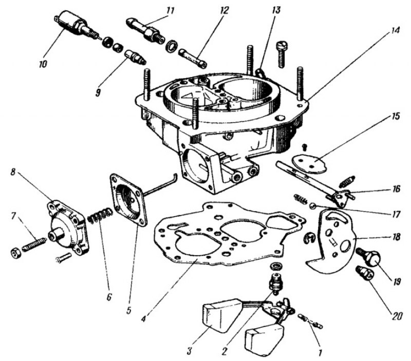 Схема карбюратора 2109