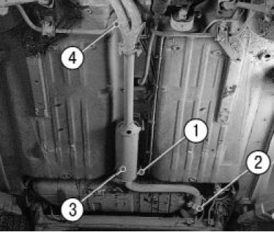 схема глушителя ваз 2115