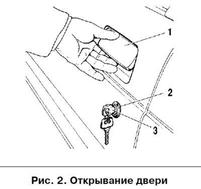 Чтобы открыть двери снаружи, потяните на себя…