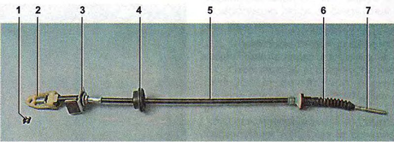 длина троса сцепления ваз 2114