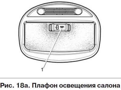 — плафон освещения салона включается при…