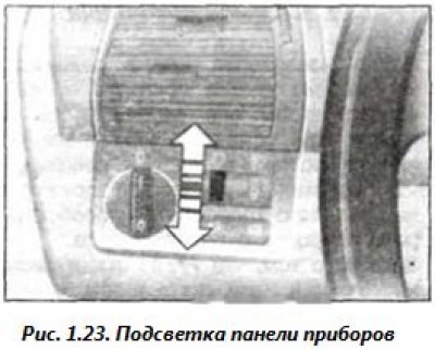 При включенном освещении можно плавно…