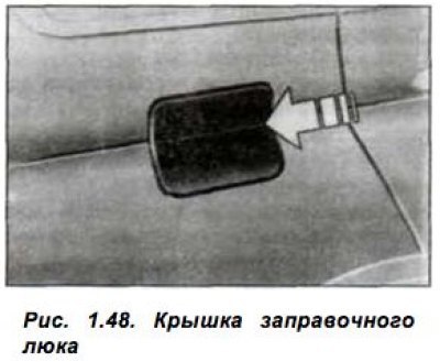 Для заправки топливом необходимо открыть лючок…