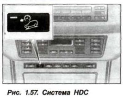 Включение системы HDC осуществляется нажатием…