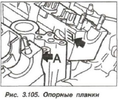 Извлечь опорную планку в сборе вместе с…