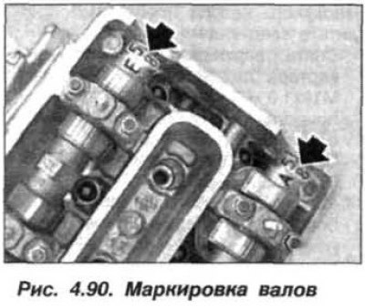Выставить распределительные валы с помощью…