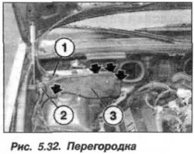 Снять перегородку (3, рис. 5.32), для чего…