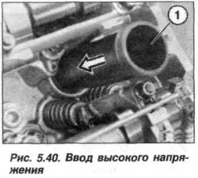 Смазать резиновые уплотнители на вводе (1, рис.…