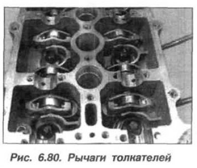 По одному снять рычат толкателей (рис. 6.80) и…