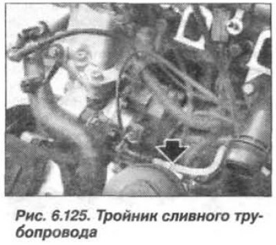 Отсоединить трубопровод (стрелка, рис. 6.125)…
