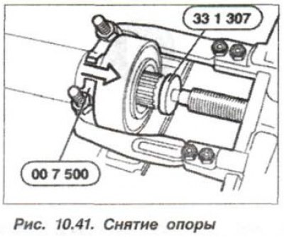Используя приспособления «33.1.307» и «00.7.500»…