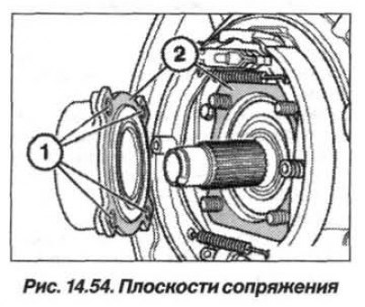 Перед установкой нового подшипника, плоскость…