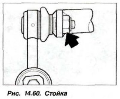 Замену стоек крепления штанги стабилизатора…
