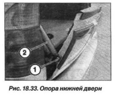 Снять облицовку нижней багажной двери.…