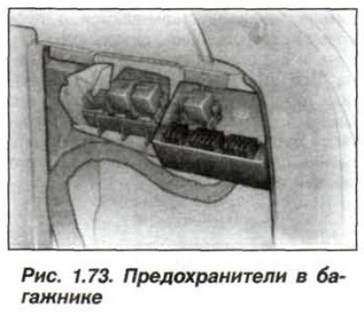Дополнительные предохранители расположены в…