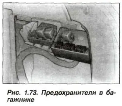 Дополнительные предохранители расположены в…