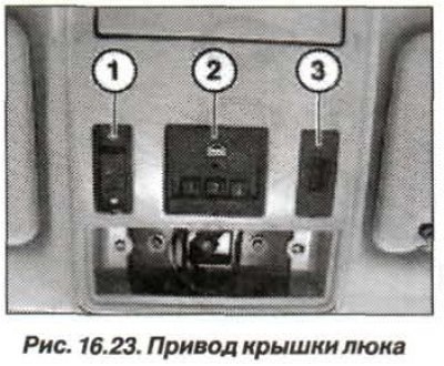 Замену переключателя подъемно-сдвижной крышки…