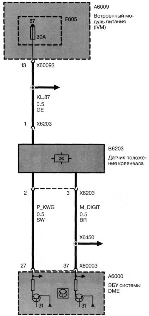 Датчик положения коленвала