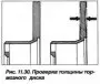 Проверка толщины тормозного диска
