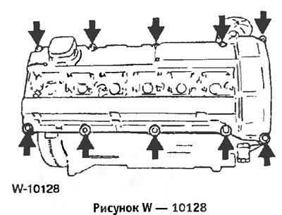 Отвернуть крышку головки цилиндров.
