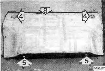 Снятие и установка заднего сидения