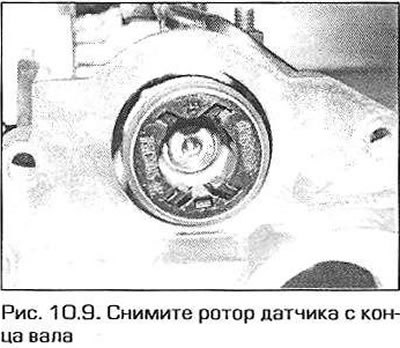 9. Выверните винты и снимите ротор датчика…