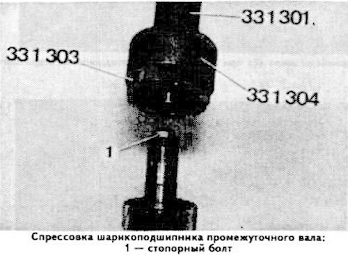 Внимание. Во избежание повреждения резьбы болта 1 (см. фото) затяните его до отказа.