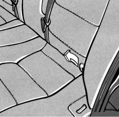 Потяните за петлю подушку сиденья и установите вертикально, при необходимости, подвиньте немного…